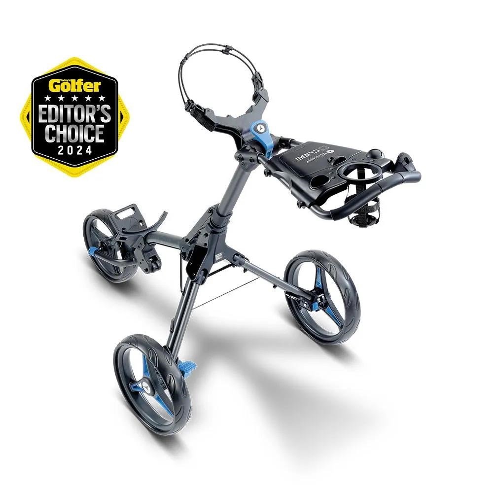 Motocaddy CUBE wózek golfowy, grafit/niebieski