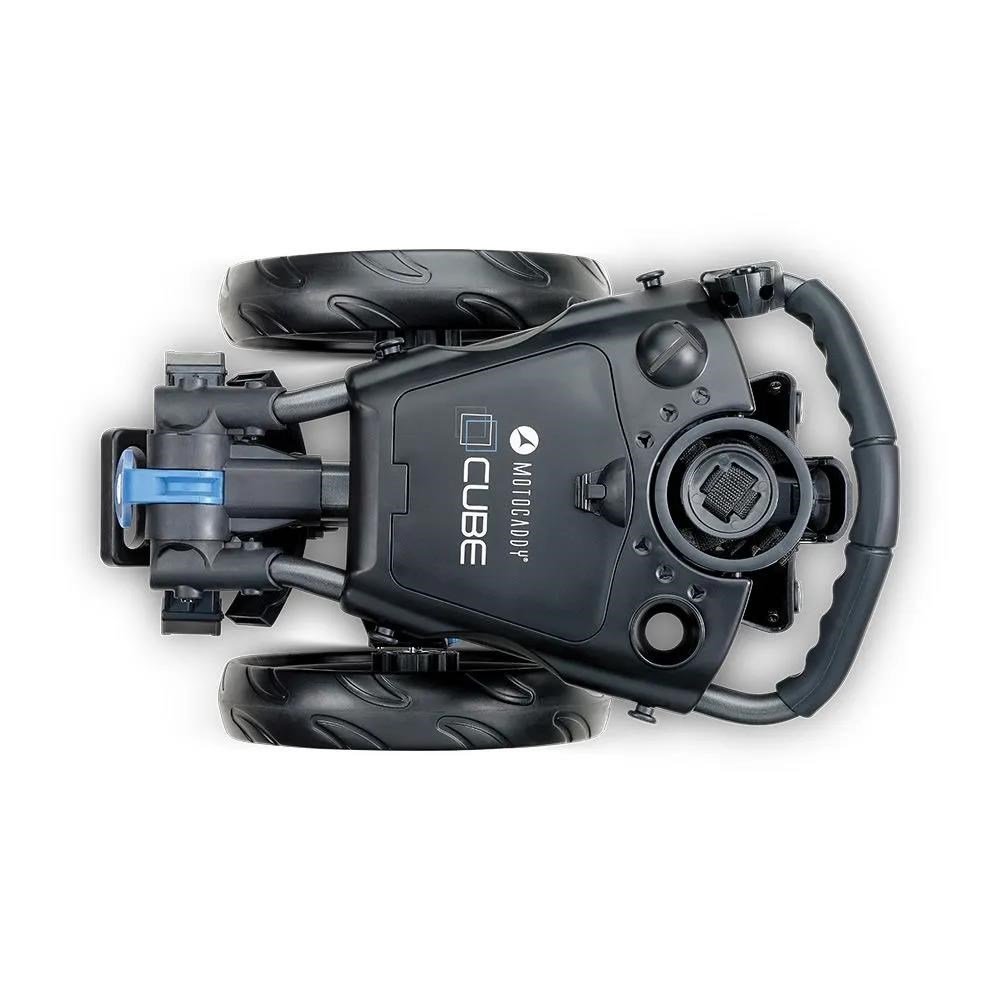 Motocaddy CUBE wózek golfowy, grafit/niebieski