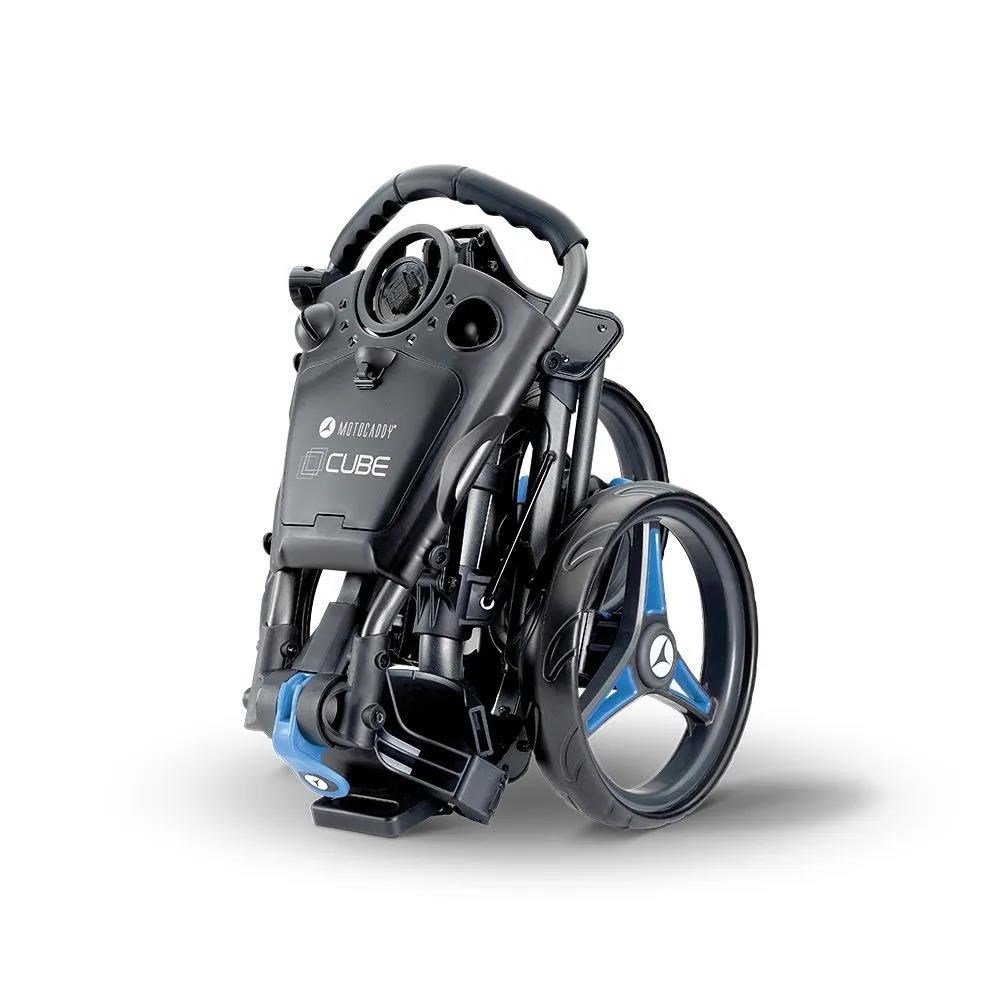 Motocaddy CUBE wózek golfowy, grafit/niebieski