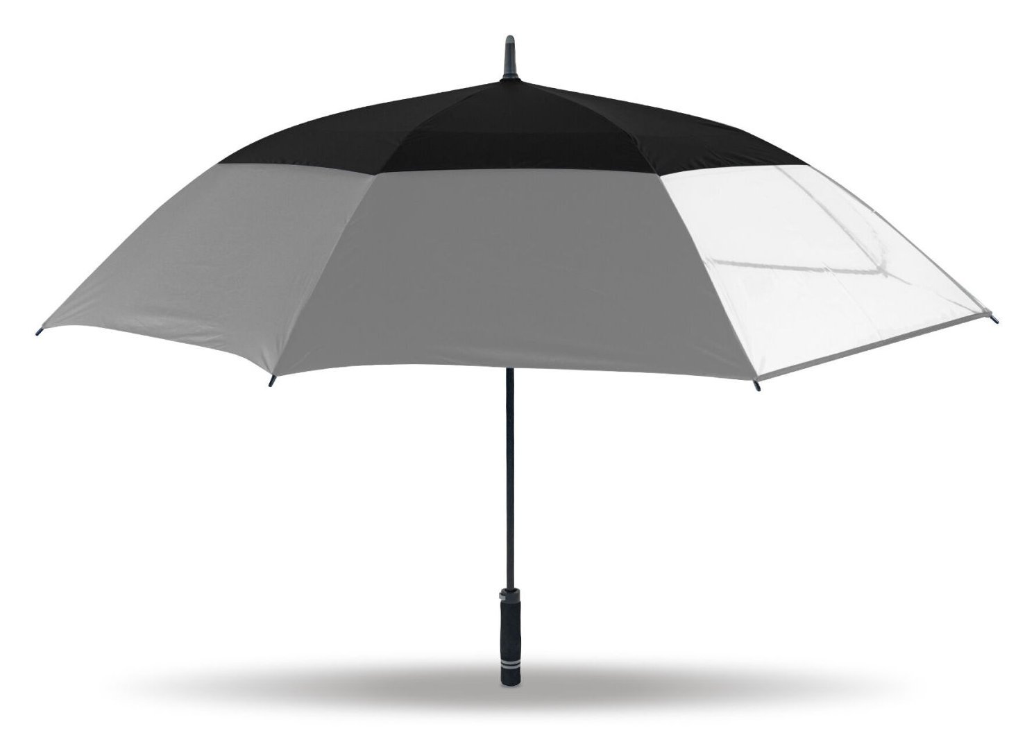 Masters Golf TourDri Classic GR 64" UV parasol, szary/czarny/przezroczysty