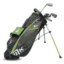 MKids Pro Junior Golf Half Set 57" (145cm/9-11Y) juniorski zestaw golfowy, grafit, stand bag, zielony