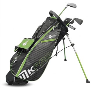MKids Pro Junior Golf Half Set 57" (145cm/9-11Y) juniorski zestaw golfowy, grafit, stand bag, zielony