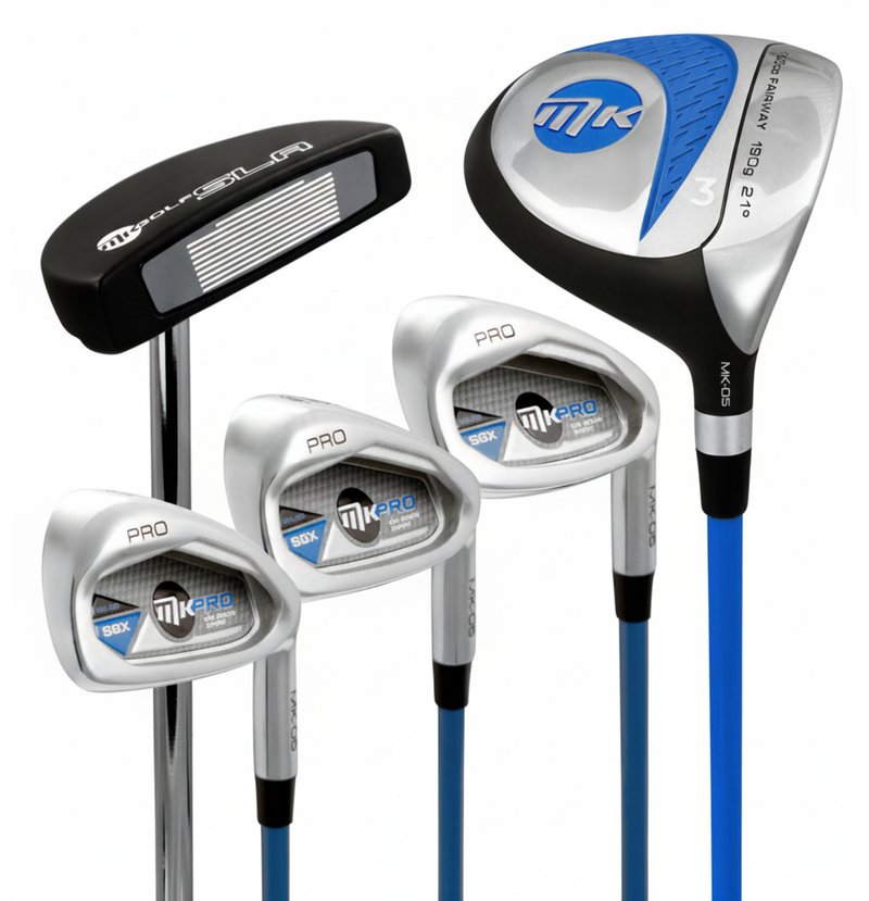 MKids Pro Junior Blue 61" (155cm/10-12Y) juniorski zestaw golfowy, grafit, stand bag, niebieski