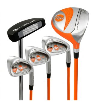 MKids Lite Junior 49" (125cm/6-8Y) juniorski zestaw golfowy, grafit, + stand bag, pomarańczowy