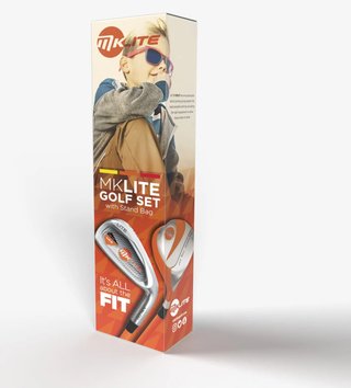MKids Lite Junior 49" (125cm/6-8Y) juniorski zestaw golfowy, grafit, + stand bag, pomarańczowy