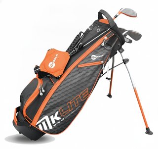 MKids Lite Junior zestaw golfowy, grafit, +stand bag, pomarańczowy