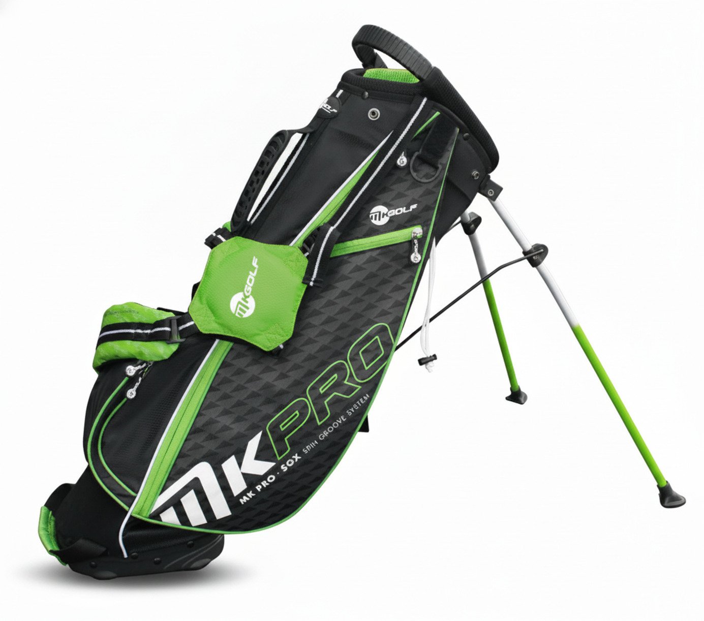 MKids Pro Junior Green 57" (145cm/9-11) stand bag, zielony