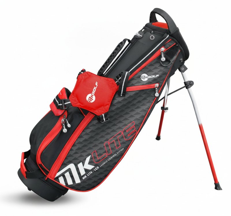 MKids Lite Junior Red 53" (135cm/7-9Y) junior stand bag, czerwony