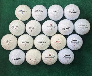 Longridge American 18 Mixed Lake Balls, mieszane piłki golfowe, 18 szt.