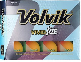 Volvik VIVID Lite piłki golfowe, pomarańczowe