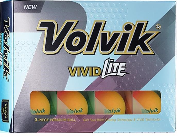 Volvik VIVID Lite piłki golfowe, pomarańczowe