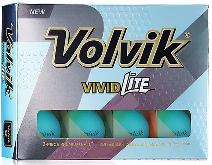 Volvik Vivid Lite Matte piłki golfowe, niebieskie