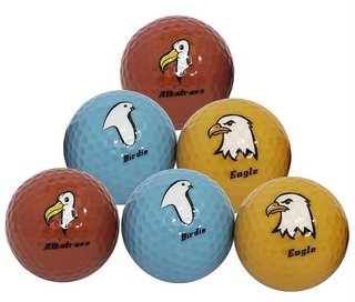 Longridge Under Par piłki golfowe, miks kolorów