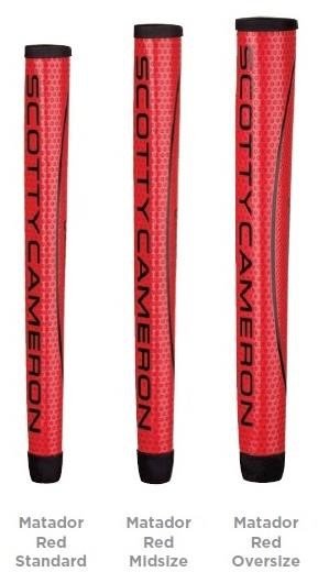 Titleist Scotty Cameron Matador putter grip, Midsize, czerwono/czarny