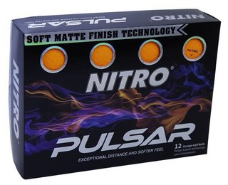 Nitro Pulsar piłki golfowe, pomarańczowe