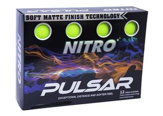 Nitro Pulsar piłki golfowe, limonkowe