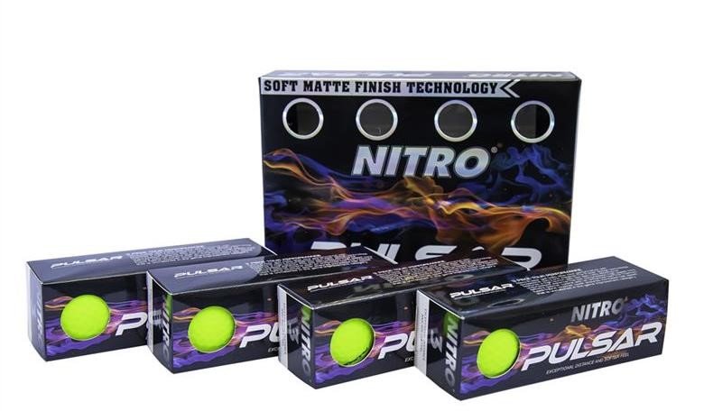 Nitro Pulsar piłki golfowe, limonkowe