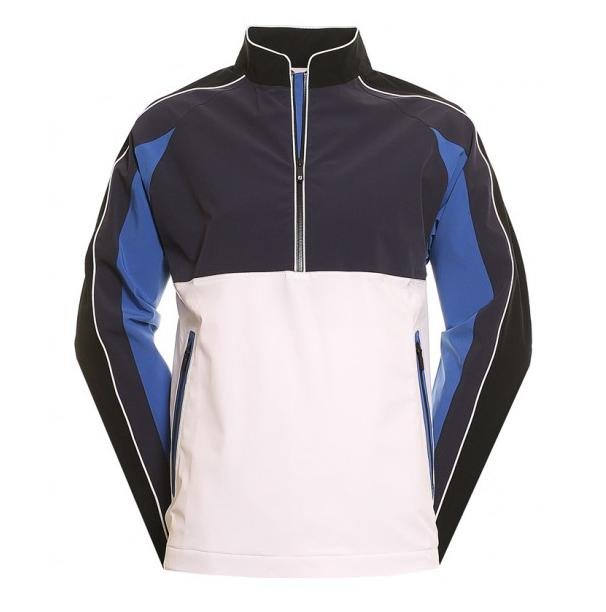 FootJoy DryJoys Tour Collection mens rain jacket, black/blue/white
