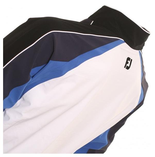 FootJoy DryJoys Tour Collection mens rain jacket, black/blue/white