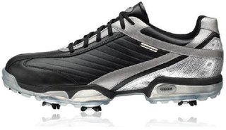 Geox Protech Smooth Leather mens shoes, black/silver
