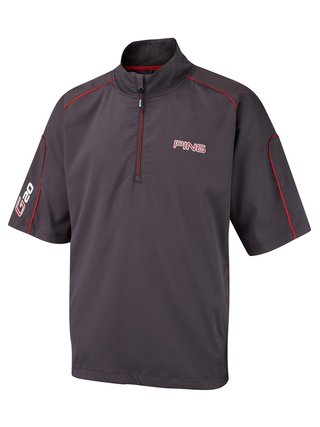 Ping G20 mens wind shirt, black/red