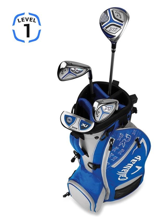 Callaway XJ1 Blue Junior golfowy zestaw dziecięcy, lewy, 96-119cm