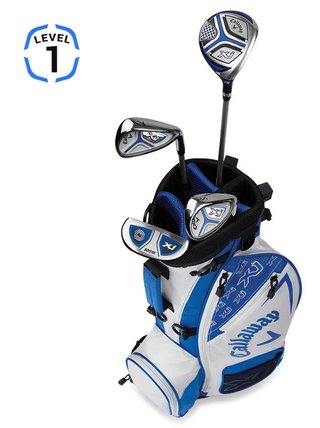 Callaway XJ1 White golfowy zestaw dziecięcy, 96-119cm, lewy