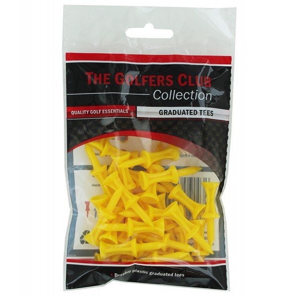 The Golfers Club Collecition Step plastikowe tee, 25 mm, żółte, 25 szt