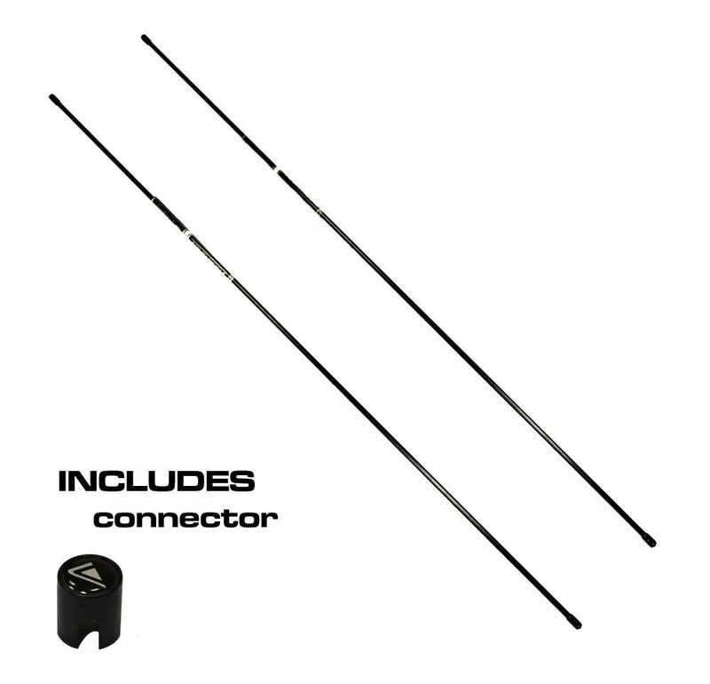 Longridge Tour Rods kijki treningowe, czarne, 2szt.