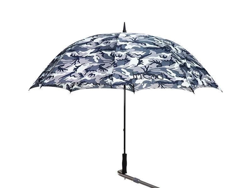 JuCad Golf Umbrella 68" parasol z kołkiem pin, camouflage szary