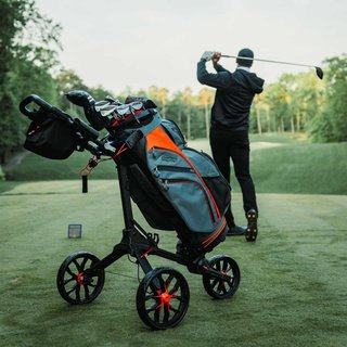 Bag Boy Nitron wózek golfowy, czarno/czerwony