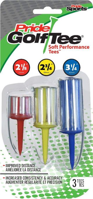 Pride Golf Tee Soft Performance tee, 3szt.