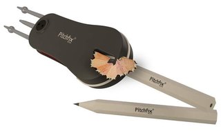 Pitchfix Fusion 2.5 Pin Funny Mix pitchfork z markerem, gun red