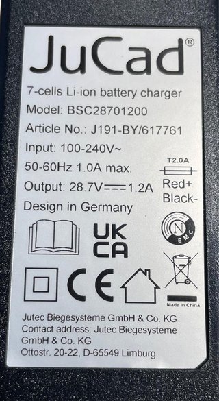 JuCad ładowarka Powerpack , Magnetic plug