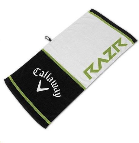 Callaway Tour Authentic Razr towel 13, white/black/green