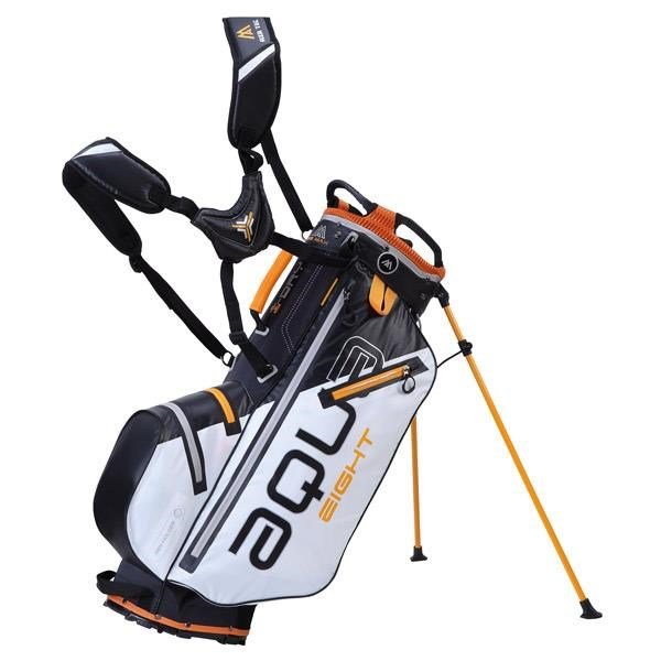 Big Max Aqua Eight stand bag, biało/czarno/pomarańczowy