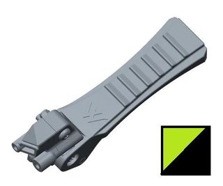 Big Max Foot Brake Blade Trio/Quattro zapasowy hamulec nożny, czarno/limetkowy