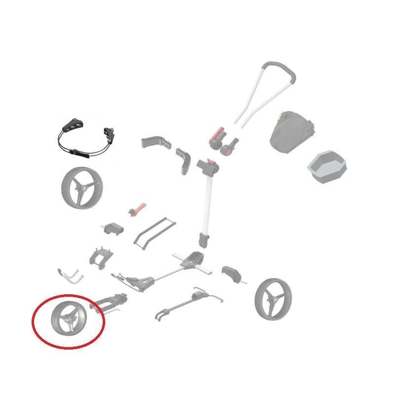 Big Max FRONT Wheel zapasowe przednie kółko, białe, 1 szt.