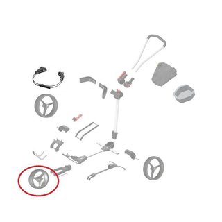 Big Max FRONT Wheel zapasowe przednie kółko, białe, 1 szt.