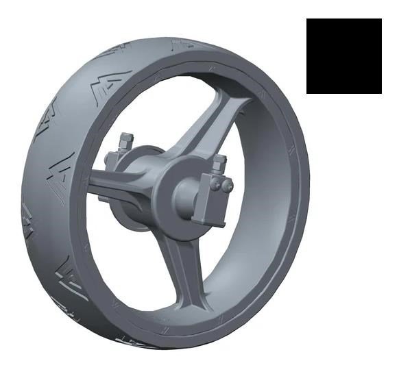 Big Max FRONT Wheel zapasowe przednie kółko, czarne, 1 szt.