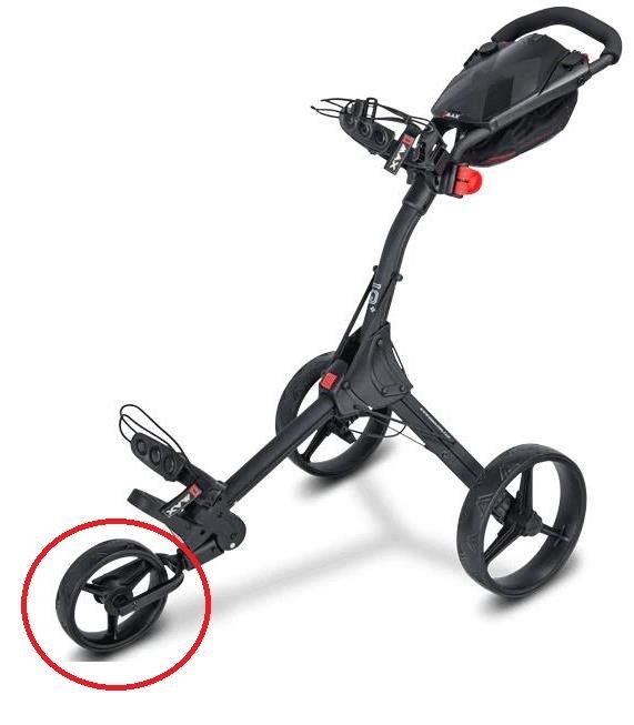 Big Max FRONT Wheel zapasowe przednie kółko, czarne, 1 szt.