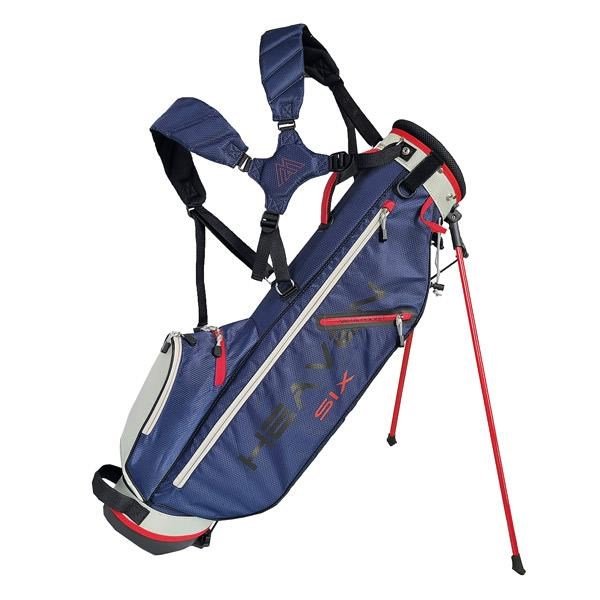 Big Max Heaven Six stand bag, granatowo/srebrno/czerwona