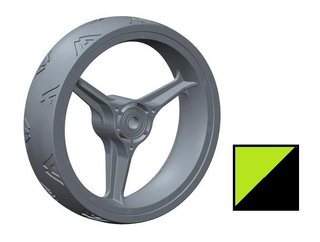 Big Max Blade Quattro Front Wheel przednie kółko zamienne, zielone, 1 szt.
