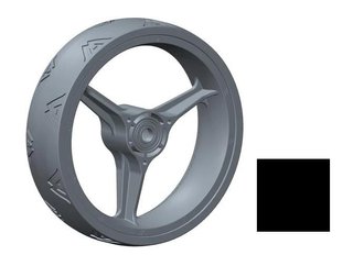 Big Max Blade Quattro Front Wheel przednie kółko zamienne, czarne, 1 szt.