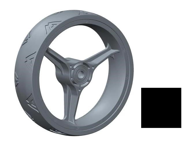 Big Max Blade Quattro Front Wheel przednie kółko zamienne, czarne, 1 szt.
