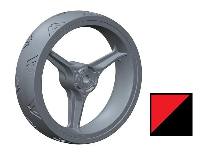Big Max Blade Quattro Front Wheel przednie kółko zamienne, czerwone, 1 szt.
