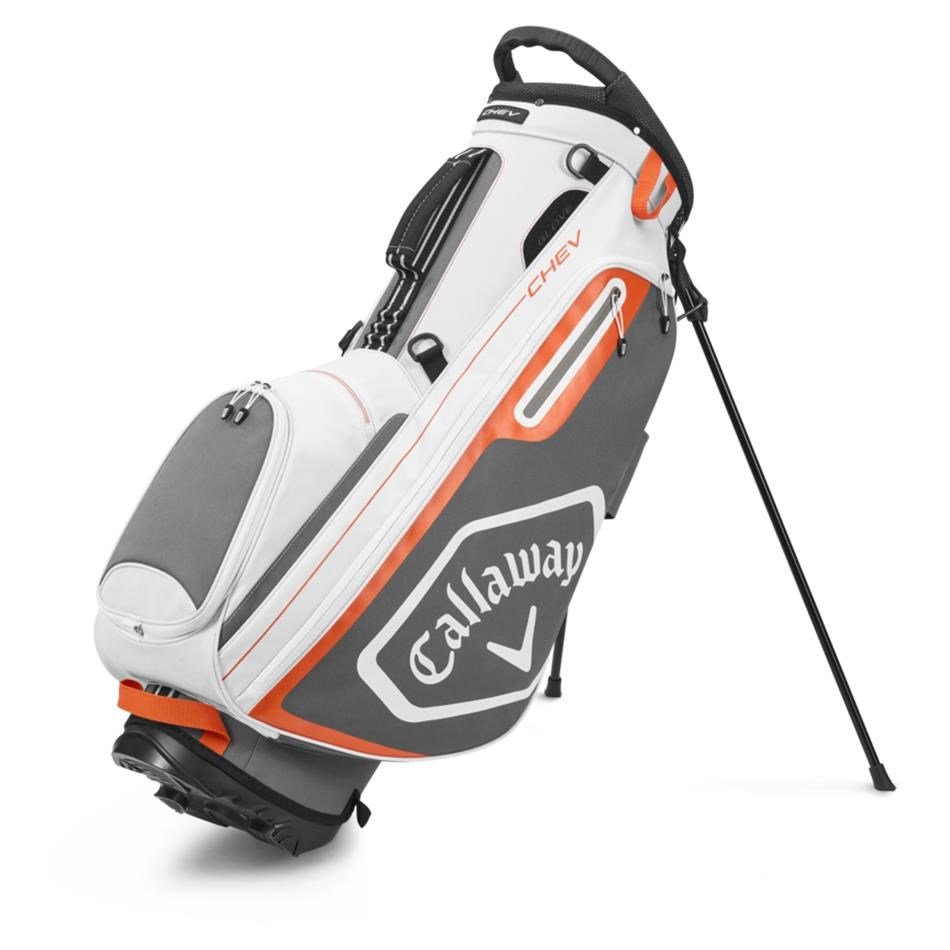 Callaway Chev stand bag, biało/szaro/pomarańczowy
