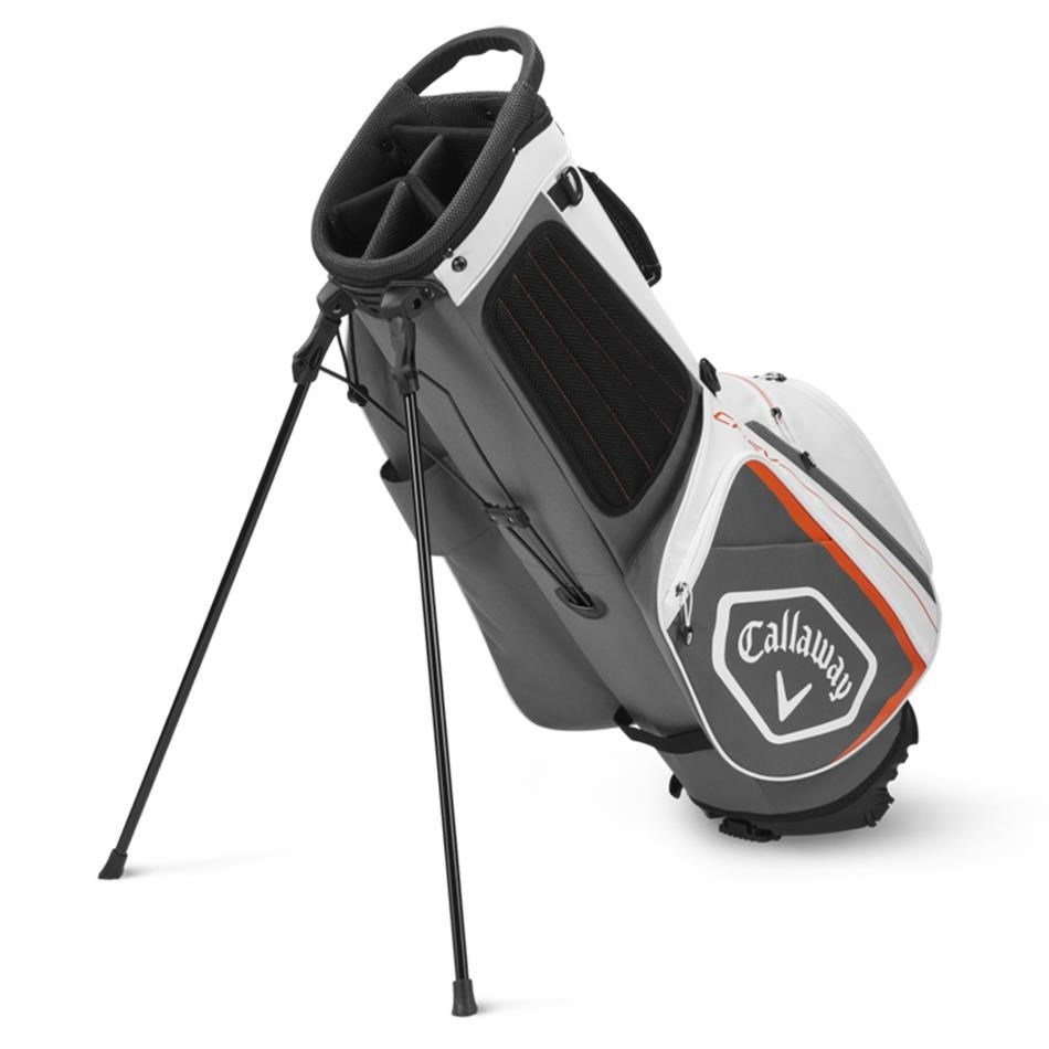 Callaway Chev stand bag, biało/szaro/pomarańczowy