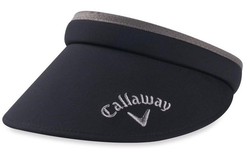 Callaway Clip damski daszek golfowy, czarny