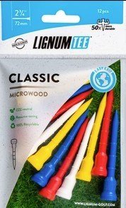 Lignum Tee plastikowe tee 72mm, 12szt., mix kolorów